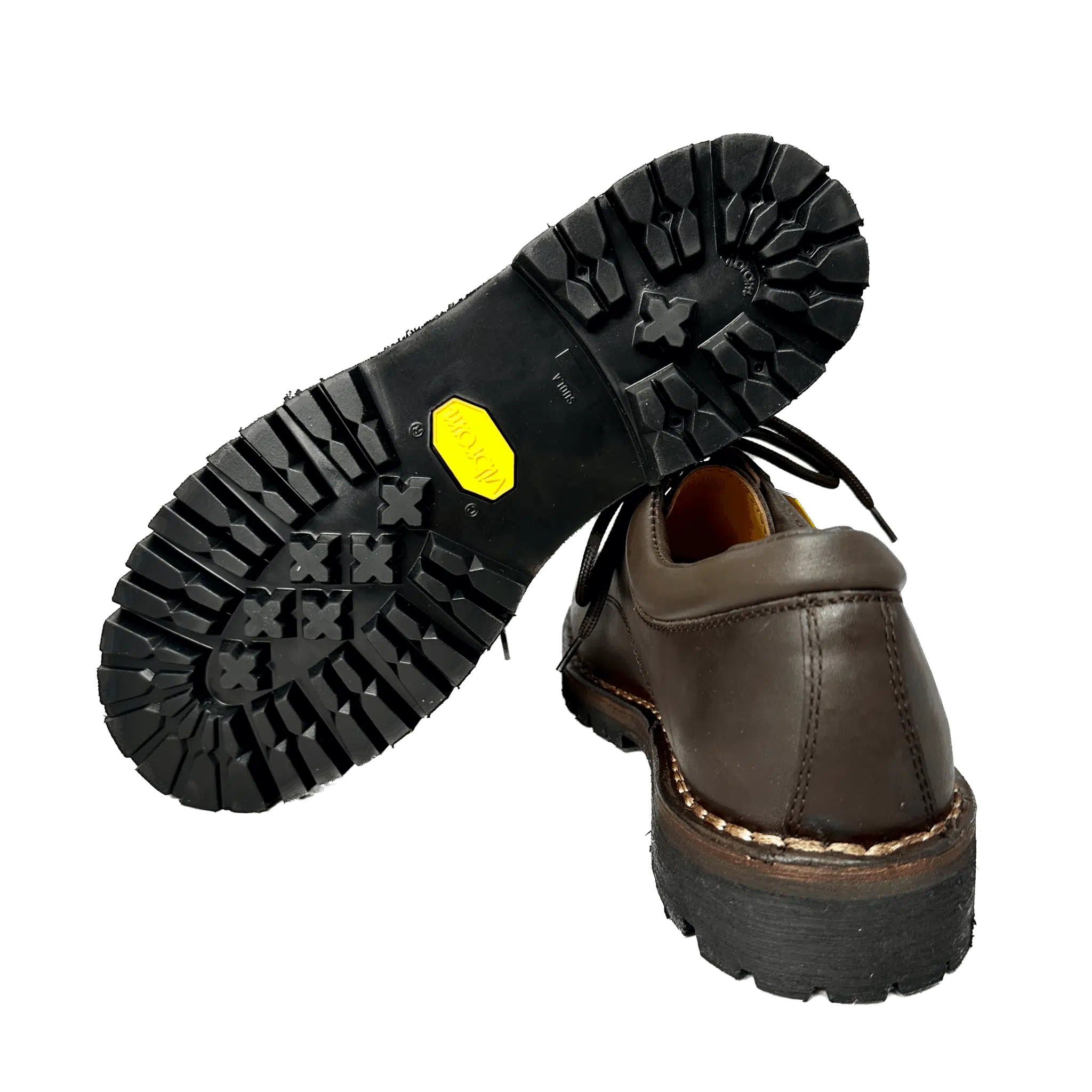 Scarpa da lavoro in pelle testa di moro gomma vibram