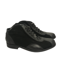 Tazio in pelle e camoscio nero