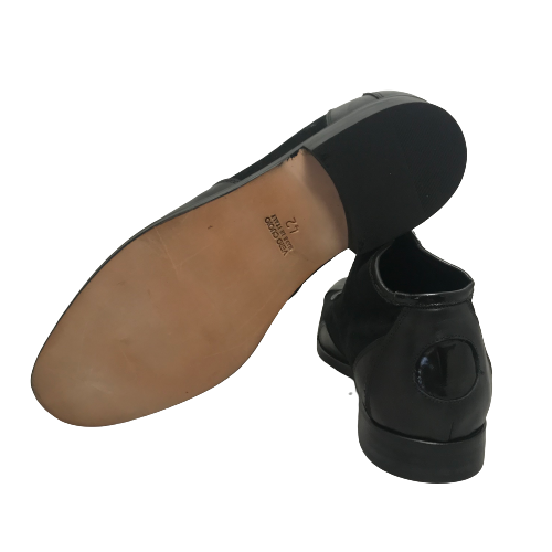 Tazio in pelle e camoscio nero