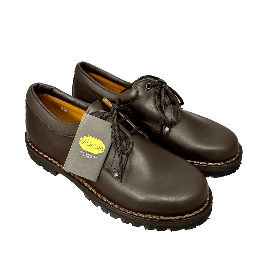 Scarpa da lavoro in pelle testa di moro gomma vibram