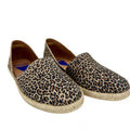 Espadrillas artigianali in camoscio Verbenas leopardo