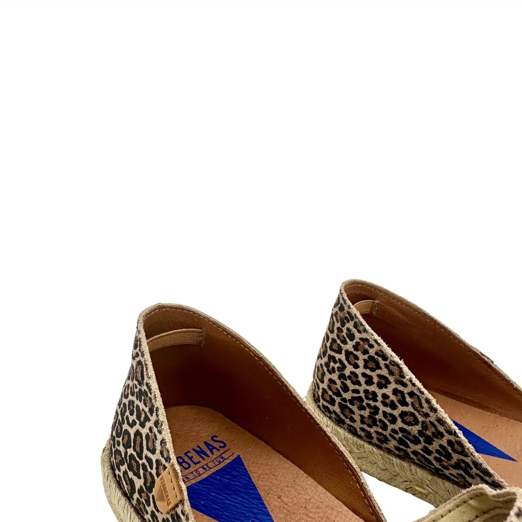 Espadrillas artigianali in camoscio Verbenas leopardo